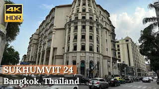 [BANGKOK] Sukhumvit Soi 24 - "Why You Should Consider Living in Sukhumvit 24" | Thailand [4K HDR]
