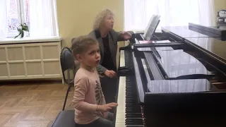 28.02.2019 Second lesson by Mira Marchenko with Ulyana Rodina, classroom of the Central Music School