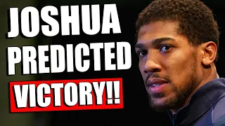 Anthony Joshua PREDICTED VICTORY! Alexander Usyk IS AFRAID TO LOSE IN A REMATCH WITH Joshua / Fury