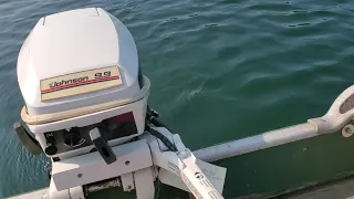 1990 Johnson 9.9hp Outboard Motor Lake Test