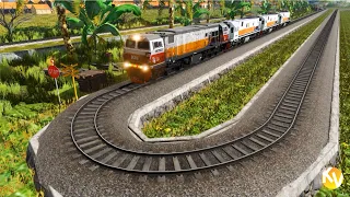 JALUR TIKUNGAN SUPER TAJAM | Trainz Simulator Indonesia