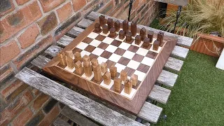 Making A Walnut & Maple Chessboard - Woodworking Project