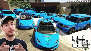 GTA 5 - Stealing Mr Beast's Luxury cars with Franklin! (Real Life Cars #41)