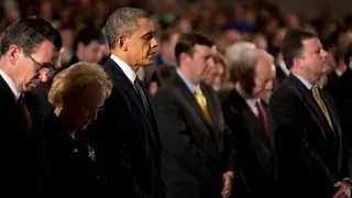 President Obama Speaks at Newtown High School