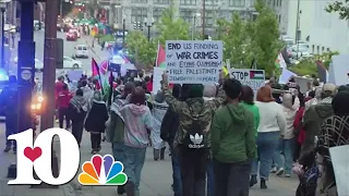 Pro-Palestine rally clash in downtown Nashville