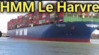 HMM Le Havre Leaving Southampton Container Terminal