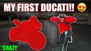 REVEALING MY NEW DUCATI PANIGALE | Buying Dream Motorcycle *Disaster* | Panigale V4, V2, 1299, 959??
