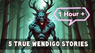 5 Wendigo & Dark Woods  Horror Stories to fall asleep to ( 1 Hour + )