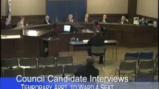 Ward 4 Interim Council Member Interviews & Special Council Meeting