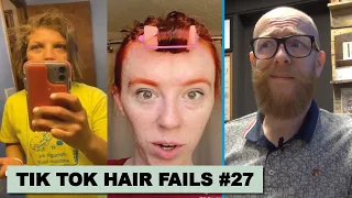 Hairdresser reacts to TIK TOK hair fails #hair #beauty