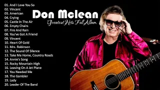 D.o.n M.c.l.e.a.n Greatest Hits Full Album - Folk Rock And Country Collection 70's/80's/90's