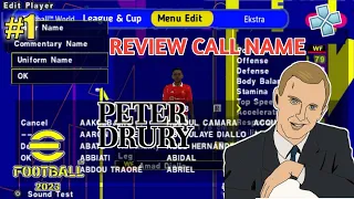 REVIEW CALL NAME PETER DRURY - Versi Lengkap | eFootball 2023 PPSSPP #1