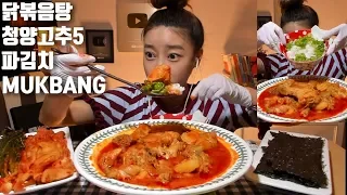 Spicy Braised Chicken with Cheongyang chili pepper *Dorothy Mukbang* Eating Show