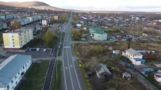 Камчатка, г.Елизово, п.Пограничный, октябрь 2021, Съемка DJI Mini 2