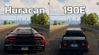 NFS Unbound: Lamborghini Huracan vs Mercedes-Benz 190E - WHICH IS FASTEST (Drag Race)