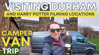 Visiting DURHAM & HARRY POTTER filming locations in the CAMPER VAN