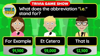 😃👉 GENERAL KNOWLEDGE QUIZ! - 40 Trivia Questions in a Unique Game Show Format | 24-019