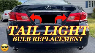 LEXUS ES350 TAIL LIGHT BULB REPLACEMENT - How to Change Taillight Bulbs on a Lexus ES350. Easy!