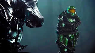 Halo series, but only when Master Chief talks to the Arbiter