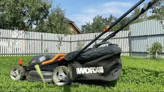 Газонокосилка (аккумуляторная) Worx WG779E из Леруа Мерлен: обзор от А до Я