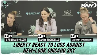 Sabrina Ionescu reacts to Liberty's first loss this season against Angel Reese's Chicago Sky | SNY
