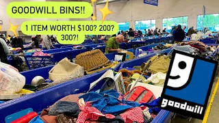 Let’s Go To Goodwill Bins!! A RARE Item Worth Hundreds! Come Thrift With Me! ++HAUL!