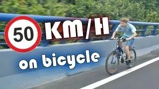 50 km/h on bicycle