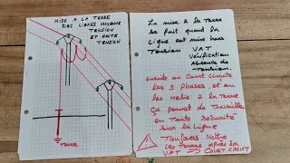 Mise à la terre des lignes moyenne tension et haute tension