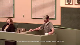 City of Calexico Council Meeting March 17th, 2021