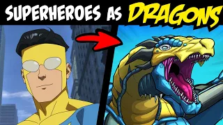 What if FAMOUS SUPERHEROES Were DRAGONS?! (Lore & Speedpaint)