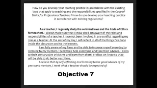 Teacher Reflection Forms Objective 6-9 | TRF | #teachernem