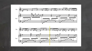 “Reflet/ Lorae NaNa” (Отражение/ Лорае Нана) Notes for violin and piano/ Ноты для скрипки и пиано