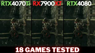 RTX 4070 Ti vs RX 7900 XT vs RTX 4080 | 18 Games Tested @ 1440p and 4K