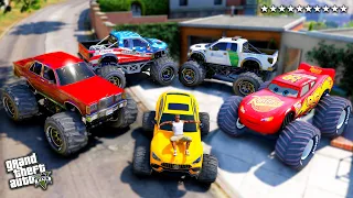 GTA 5 - Stealing Luxury Monster Truck with Franklin! (Real Life Cars #167)