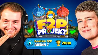 😨🏆+2000 TROPHÄEN nach 3 STUNDEN im NEUEN TRYMACS PROJEKT… | F2P Challenge | Clash Royale Deutsch