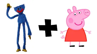 Huggy Wuggy + Peppa Pig = ??? Poppy Playtime Animation meme