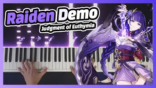Genshin Raiden Shogun Character Demo 「Judgment of Euthymia」 Piano Arrangement [Piano Sheet]