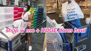 come dorm shop with me + HUGE college dorm haul 2020! // The Container Store