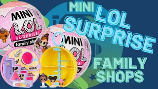 Mini LOL Surprise Family Shops Unboxing Review | The Upside Down Robot