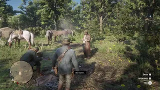 Arthur asking Bill about donating to the camp funds. RDR2 (check the ledger no Bill donations)