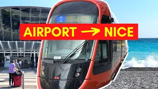 How to get from the AIRPORT to NICE, France: 5 easy ways | French Riviera Travel Guide