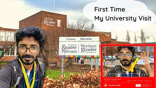 First Time Visiting My Wrexham Glyndwr University | Telugu UK Vlogs | Sandeep Reddy