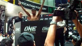 ONE FC Weigh-In:Daniel Mashamaite (61.7) vs. Yodsanan Sor Nanthachai (61.3)