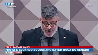 Frota e Eduardo Bolsonaro batem boca no senado