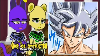 Gods of Destruction React to Goku | Gacha React | Dragon Ball | Tiktok