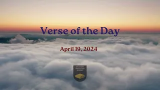 Verse of the Day - April 19, 2024