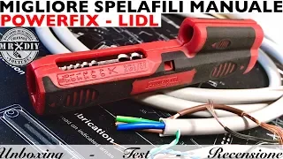 Il migliore spelafili manuale, spelacavi come si spellano i cavi elettrici e antenne. powerfix lidl