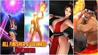 KOF ARENA ALL CHARACTER FINISHER & ULTIMATE MOVES | KING OF FIGHTER ARENA 2022