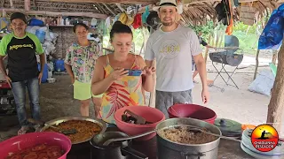 Recebemos visitas e fizemos um  almoço especial