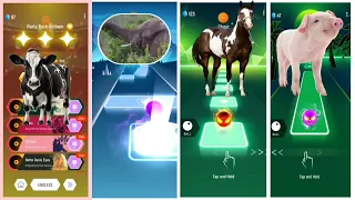 Funny Cow 🆚 Funny Elephant 🆚 Funny Horse 🆚 Funny Cute Dogs.🌟 Best Edm Rush Gameplay ✅